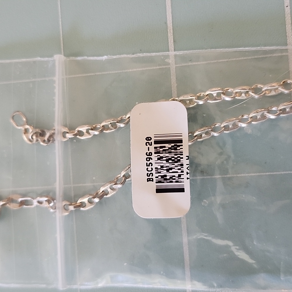 Nwt Jtv Sterling Silver 20 Inch Pop Tab Style Chain